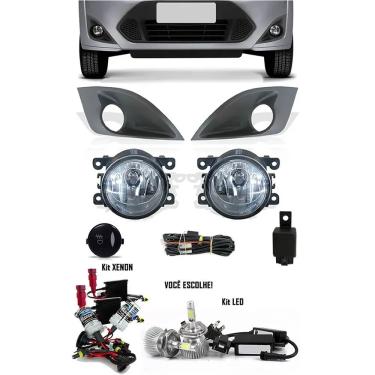 Imagem de Kit Farol de Milha Neblina Ford Fiesta 2011 2012 2013 2014 + Kit Xenon 6000K 8000K ou Kit Lâmpada LED