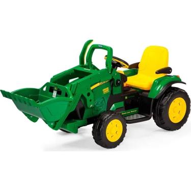 Imagem de Mini escavadeira john deere ground loader (verde) - peg perego