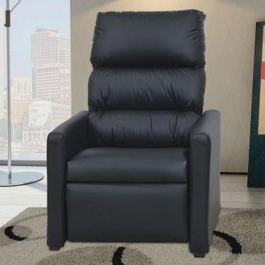 Imagem de Poltrona Turin Reclinável Em 3 Posições Matrix Corino Preto