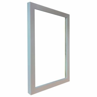 Imagem de Armação de Moldura Lisa Revestida para Quadros e Fotos - 2x2 Cor:PRATA;Tamanho:15X21 CM