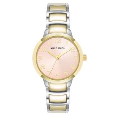 Imagem de Anne Klein Relógio feminino fácil de ler, Dourado