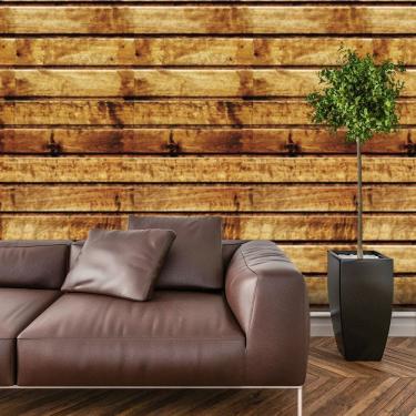 Imagem de Papel De Parede Adesivo Ripado Madeira Lavável Cozinha  3 metros