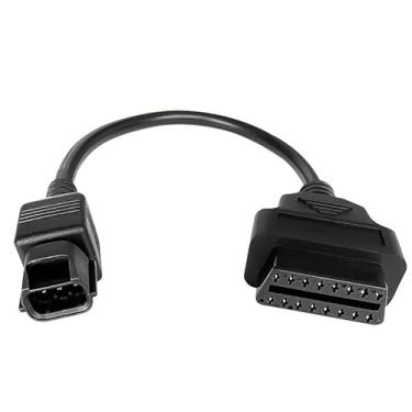 Imagem de PARANNIC Cabo adaptador OBD2 para motocicleta Kymco, conector OBD de 3 pinos para OBD2 de 16 pinos, adequado para bicicleta Kymco, funciona com ELM327 e ferramenta de diagnóstico de scanner de