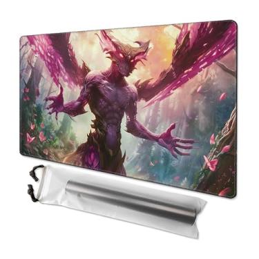 Imagem de Playmat MTG 24” x 14”, Unique Art Playmat TCG with Zones, Fits MTG Foundations, Poké, TCG, Yu-Gi-Oh!, Lorcana & Middle Earth Card Mat, Ultra Pro Quality, Free Storage Bag (Voice of Nightmares)