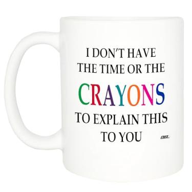 Imagem de Caneca de café sarcástica engraçada giz de cera nova bojo sarcástico para o trabalho