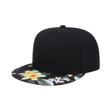 Imagem de Boné de Beisebol Hip Hop com Flor Colorida - Snapback Masculino para S