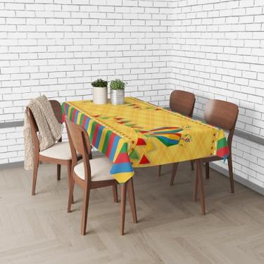 Imagem de Toalha de Mesa Retangular Festa Junina 148x220cm – Para Mesas de até 6 Lugares (Junina 04)