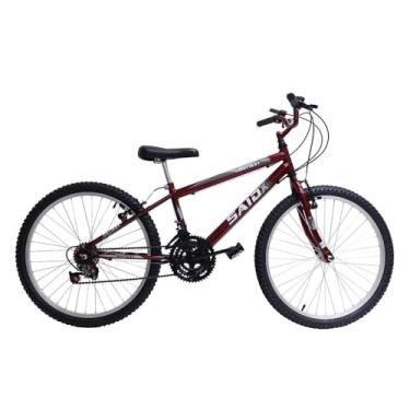 Imagem de Bicicleta Aro 24 Masculina 18 Marchas Saidx (Vermelho)