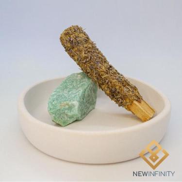 Imagem de Suporte para Defumador Palo Santo de Amazonita Pedra Natural - New Inf