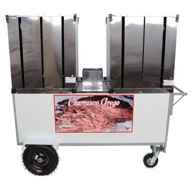 Imagem de Carrinho Churrasco Grego Cefaz Duplo Com Toldo Bl38p-t
