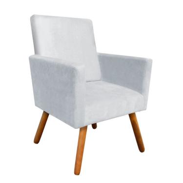 Imagem de Poltrona Nina Castanho Cinza