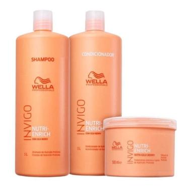 Imagem de Kit Wella Invigo Nutri-enrich Sh1000ml Cond1000ml Másk500ml