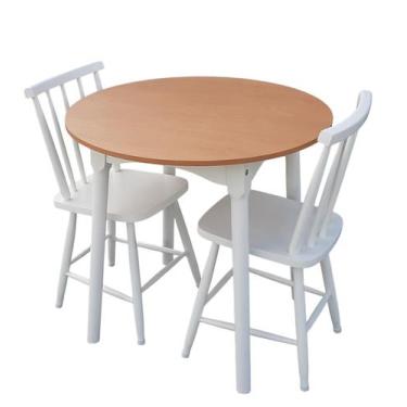 Imagem de Jogo de Jantar Colonial Brisa Mesa 80cm + 02 Cadeiras TOP - Rustico Li