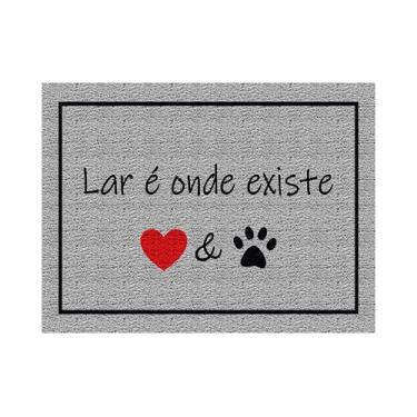 Imagem de CAPACHO LAR É ONDE EXISTE & (PRATA)