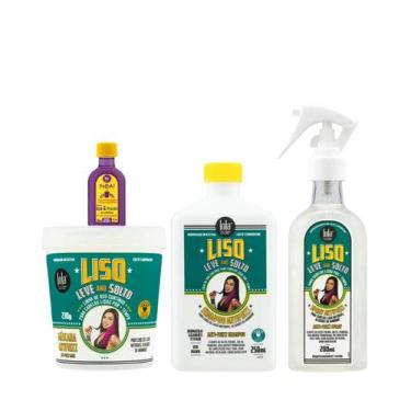Imagem de Kit Lola Liso Leve e Solto Sh 250ml + Masc 230ml + Spray 200ml + Pinga