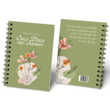 Imagem de Livro - Diario de Oração - Flor Aquarela verde