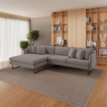 Imagem de Sofá 5 Lugares Linho 92cm X 284cm Ricco Fendi