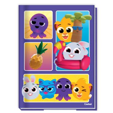 Imagem de Caderno Brochura Universitário Capa Dura A4 80 Folhas Bolofofos Credeal Estampa 1