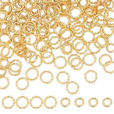 Imagem de PH PandaHall 200 Peças De Argolas Banhadas A Ouro 18K, 6 Mm/8 Mm, Torcido, Aberto, Calibre 18, Anel O Dourado, Conector Redondo Latão Para Pulseira, Colar, Brinco, Chaveiro, Joias Faça Você Mesmo