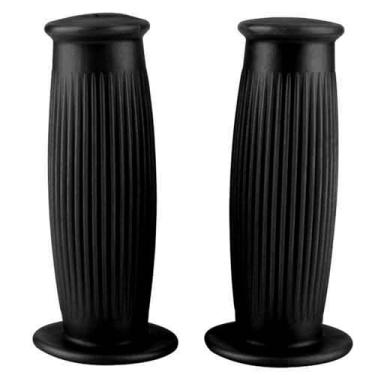 Imagem de 1 par de 25mm Motocicleta guidão, aperto confortável do acelerador, garça de aceleração universal Grips de barra de barra para a maioria s motocicletas (Preto)