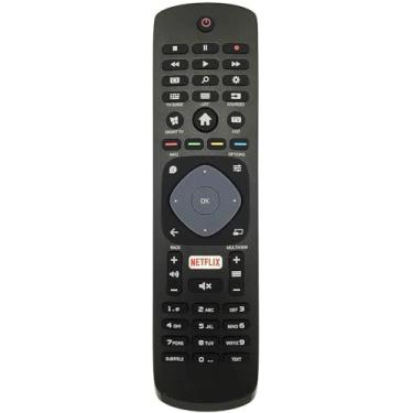 Imagem de Controle Remoto para TV Compatível Com Philips Smart 4K LCD LED Função Netflix