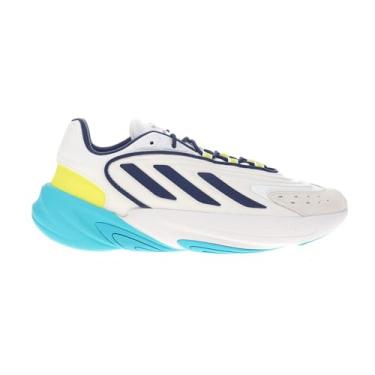 Imagem de adidas Tênis masculino Ozelia, Calçado branco/azul escuro/ciano-branco lúcido, 45