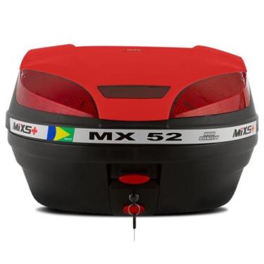 Imagem de Baú Moto Bauleto Mixs 52 Litros Bagageiro Mx52 Universal Com Chave, VE
