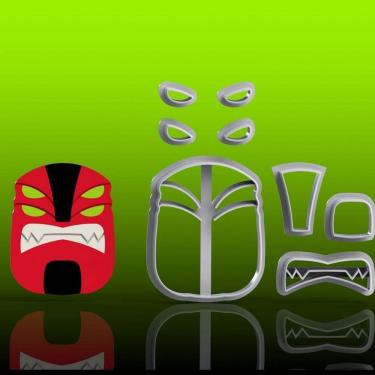 Imagem de Cortador Ben 10 Quatro Braços Modular Tamanho 5cm