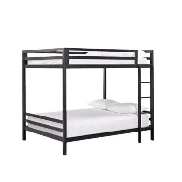 Imagem de Beliche Solteiro Aço Ferro Metal Robusto Tamanho 88x188 Cor Preto Estilo Industrial Be-02