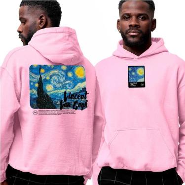 Imagem de Moletom Estampado Algodão‎ Vicent Van Gogh Nigth Abstract-Unissex