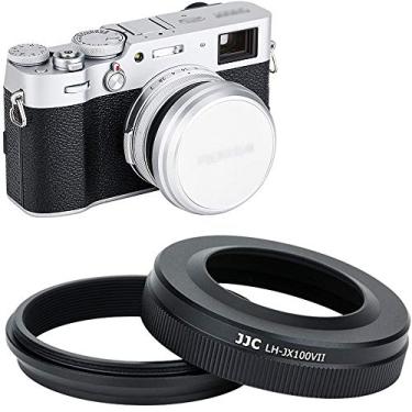 Imagem de JJC Mark V Protetor de lente de metal com anel adaptador de filtro de 49 mm para Fujifilm X100V X100F X100T X100S X100 Substitui Fuji LH-X100 Anel adaptador de lente e AR-X100, compatível com tampa de lente original/preto