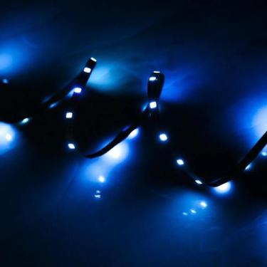 Imagem de Fita Luz LED Adesiva Azul 2 Metros para Iluminação Decoração - shop mi