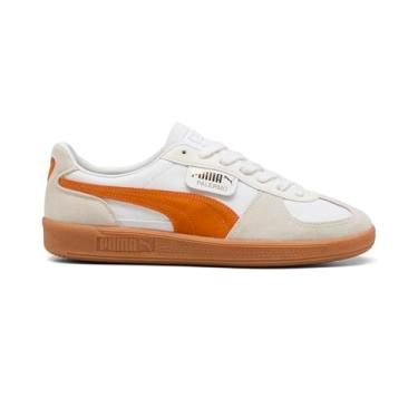 Imagem de PUMA Tênis masculino Palermo, Puma Branco/branco quente/laranja Glo, 41