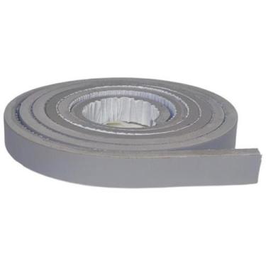 Imagem de Eva Rodape Acabamento Ripado Laminado Cinza Claro 2,5M - Nova Moldura