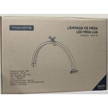 Imagem de Luminária de Mesa LED Meia Lua 20W Tomate MLG-176