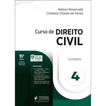 Imagem de Curso De Direito Civil - Contratos - 2025 - Vol. 4