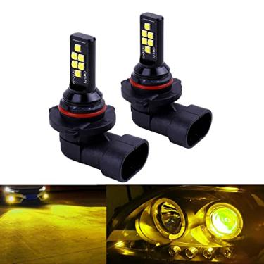 Imagem de SOCAL-LED 2x HB4 9006 Lâmpada de neblina LED Avançada 3030 SMD Lâmpada DRL colorida brilhante para uso diurno, Amarelo dourado