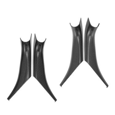 Imagem de A ABSOPRO Capa de maçaneta de porta para BMW X3 G01 2018-2023 para BMW X4 G02 2019-2024 Capas de puxador de porta para BMW Capa de maçaneta interior de fibra de carbono preta
