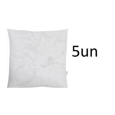 Imagem de Kit 5 refil enchimentos para almofadas 45x45 Macias - Lynx , Branco, u