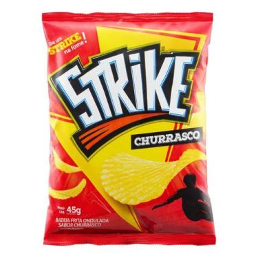 Imagem de Kit c/ 4 Batatas fritas Strike churrasco 45g