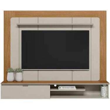 Imagem de Painel Home Lugano para TV até 65 Polegadas Linea Brasil, NATURE/OFF W