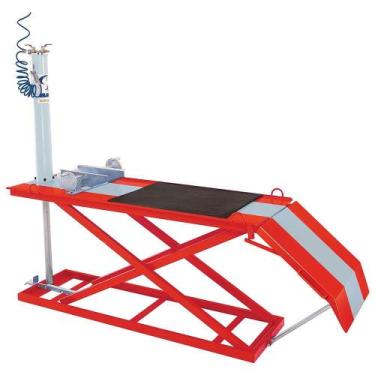 Imagem de Elevador Pneumático para Motos 350kg SP300 Vermelho/Cinza SILMAR
