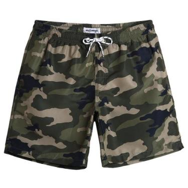 Imagem de Shorts de banho mamagic, calções de banho masculinos Slim Fit Quick Dr