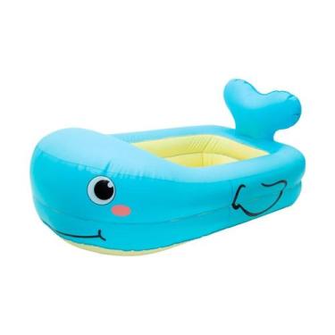 Imagem de Banheira Inflável com indicador de temperatura Bebês Buba Baleia