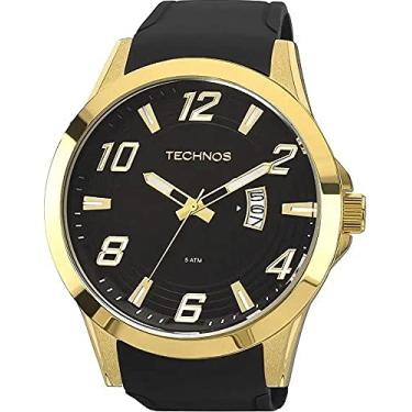 Imagem de Relógio Analógico Technos Racer Masculino com Pulseira de Silicone Preta