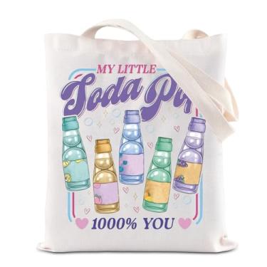 Imagem de KUIYAI Bolsa de lona para fãs de música para fãs de presente My Little Soda Pop 1000% You, 1000% youts-us