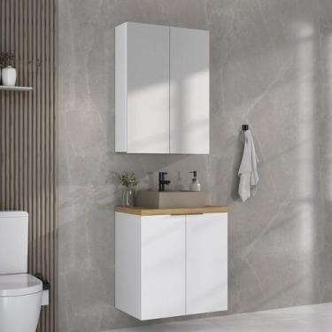 Imagem de Conjunto de Banheiro com Cuba 60cm X 145cm Nature - Estilare