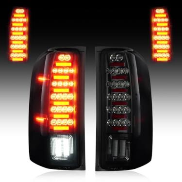 Imagem de Par de luzes traseiras de LED compatível com Chevy Silverado 1500 2500HD 3500HD 07-14, para GMC Sierra 3500HD 08-14, Sierra Denali 3500 11-14 apenas com roda traseira dupla, conjunto de luzes