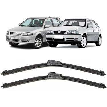 Imagem de Par de palhetas limpador de parabrisa dianteiro para Gol G3 e G4 todos de 2000 a 2012