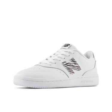 Imagem de New Balance Tênis feminino Bb80 V1, Branco/preto, 42